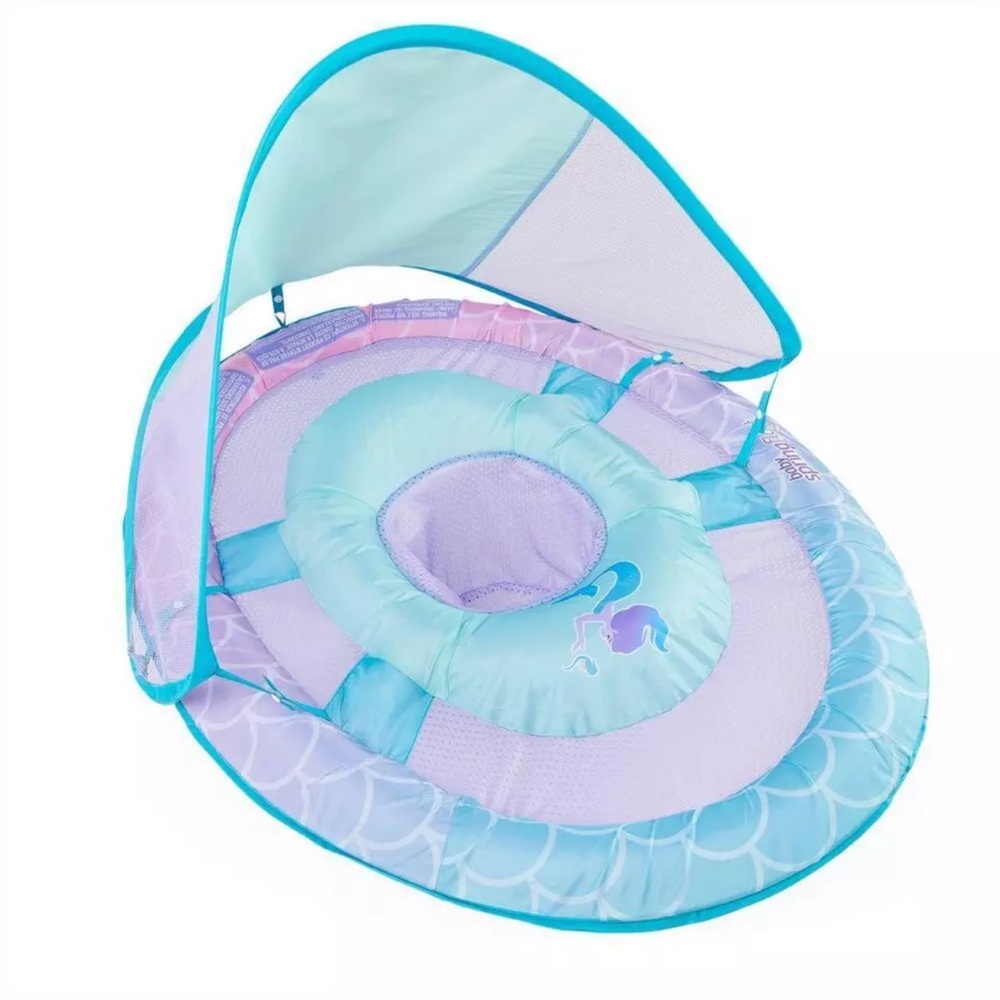 Swimways Sun Canopy Spring Float with Hyper-Flate Valve -  Mermaid NEW